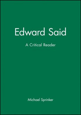 Carte Edward Said Michael Sprinker