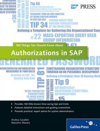 Könyv Authorizations in SAP Massimo Manara