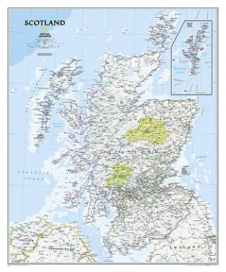 Nyomtatványok Scotland Classic, Tubed National Geographic Maps