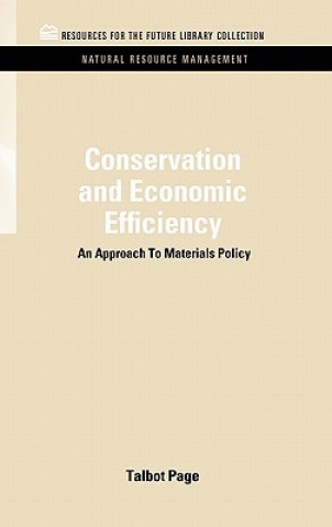 Kniha Conservation and Economic Efficiency Talbot Page