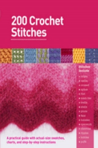 Kniha 200 Crochet Stitches Sarah Hazell