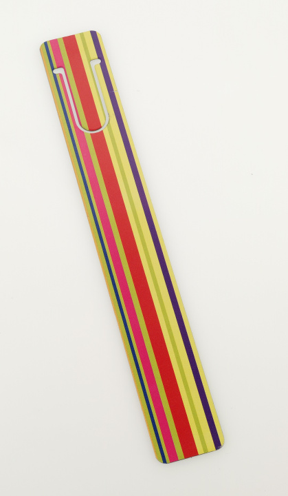 Carte Coloured Stripes Metal Bookmark 
