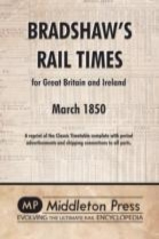 Carte Bradshaw's Rail Times 1850 George Bradshaw