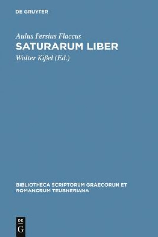 Libro Saturarum liber Aulus Persius Flaccus