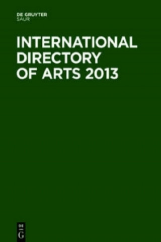 Könyv International Directory of Arts 2013 