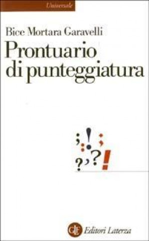 Kniha Prontuario Di Punteggiatura 