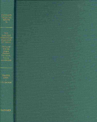 Carte Earliest Missionary Grammar of Tamil Jeanne Hein