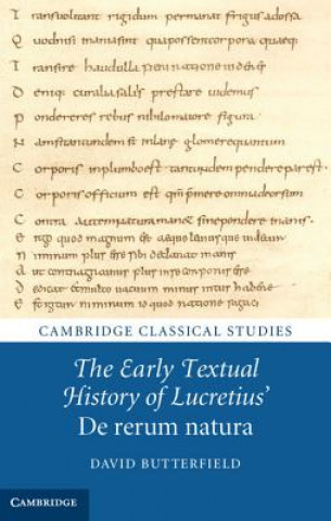 Carte Early Textual History of Lucretius' De rerum natura David Butterfield