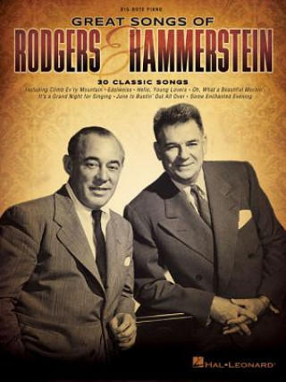 Kniha Great Songs Of Rodgers & Hammerstein (Big-Note Piano) Richard Rodgers