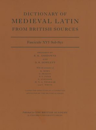 Kniha Dictionary of Medieval Latin from British Sources Richard Ashdowne