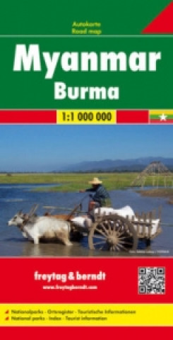 Tiskovina Myanmar - Burma Road Map 1:1 000 000 