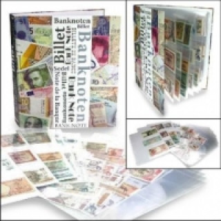 Gra/Zabawka Banknotenalbum "Maxi", inkl. 20 Folienblättern für verschiedene Formate Banknoten 