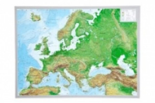 Tiskovina Europa, Reliefkarte, Klein. Europe André Markgraf