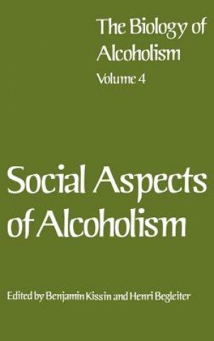 Könyv Social Aspects of Alcoholism Benjamin Kissin