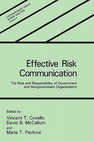 Kniha Effective Risk Communication V.T. Covello