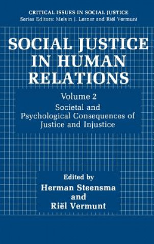 Knjiga Social Justice in Human Relations Volume 2 Herman Steensma