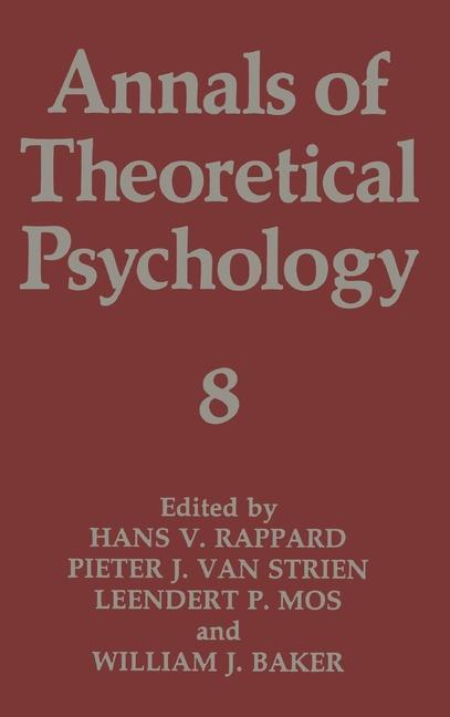 Könyv Annals of Theoretical Psychology Hans van Rappard
