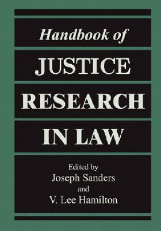 Book Handbook of Justice Research in Law Joseph Sanders