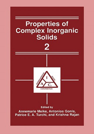 Kniha Properties of Complex Inorganic Solids 2 Annemarie Meike