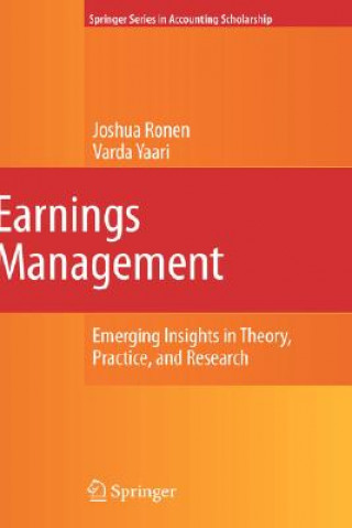 Könyv Earnings Management Joshua Ronen