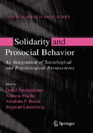 Könyv Solidarity and Prosocial Behavior Detlef Fetchenhauer