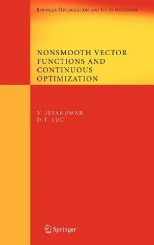 Kniha Nonsmooth Vector Functions and Continuous Optimization Vaithilingam Jeyakumar