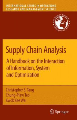 Knjiga Supply Chain Analysis Christopher S. Tang