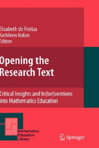 Carte Opening the Research Text Elizabeth de Freitas