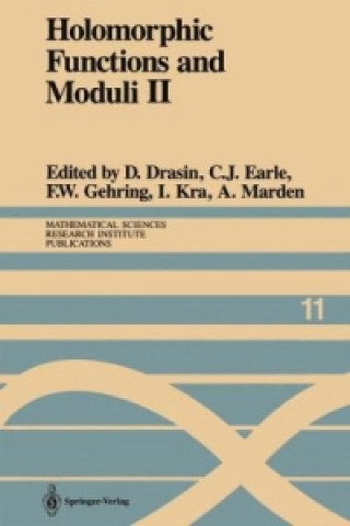 Buch Holomorphic Functions and Moduli II David Drasin