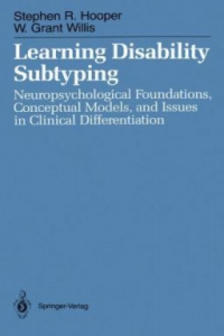 Kniha Learning Disability Subtyping Stephen R. Hooper