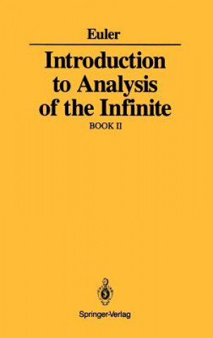 Kniha Introduction to Analysis of the Infinite Leonhard Euler