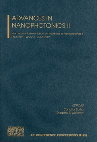 Kniha Advances in Nanophotonics II Concita Sibilia