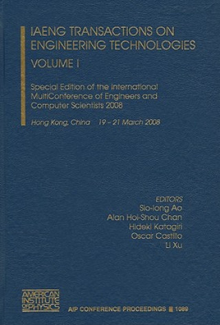 Könyv IAENG Transactions on Engineering Technologies Volume I Alan H. S. Chan