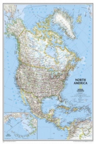 Tiskovina North America Classic, Tubed National Geographic Maps