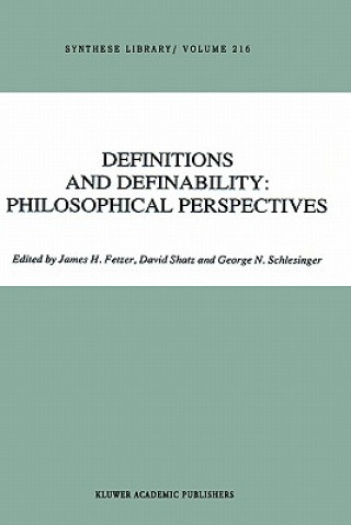 Kniha Definitions and Definability: Philosophical Perspectives James H. Fetzer