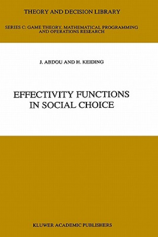 Buch Effectivity Functions in Social Choice J. Abdou