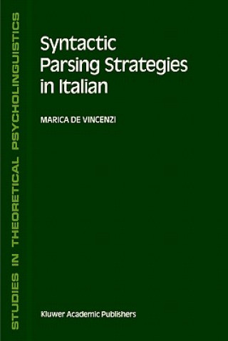 Kniha Syntactic Parsing Strategies in Italian M. De Vincenzi