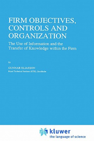 Knjiga Firm Objectives, Controls and Organization G. Eliasson