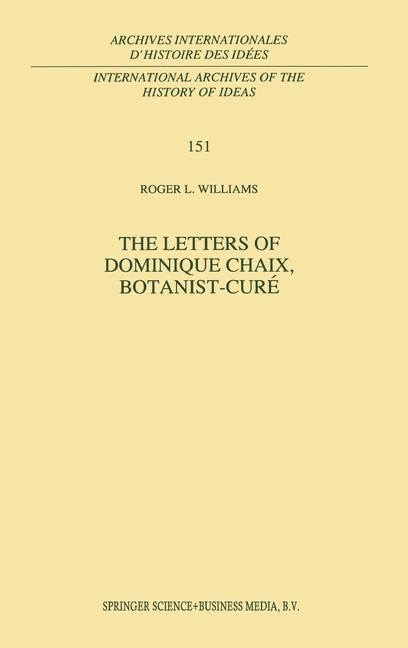 Könyv The Letters of Dominique Chaix, Botanist-Curé R.L. Williams