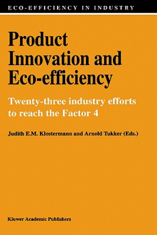 Kniha Product Innovation and Eco-Efficiency Judith E.M. Klostermann