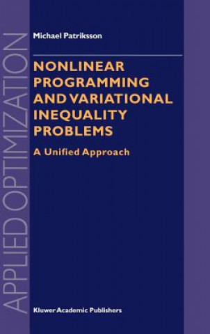 Carte Nonlinear Programming and Variational Inequality Problems Michael Patriksson