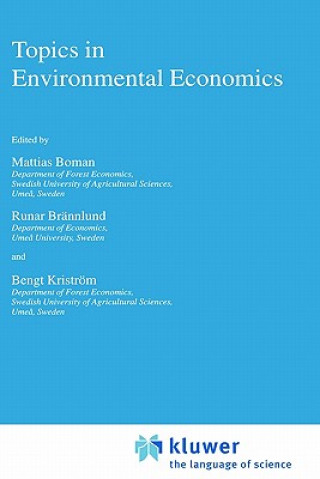 Knjiga Topics in Environmental Economics M. Boman