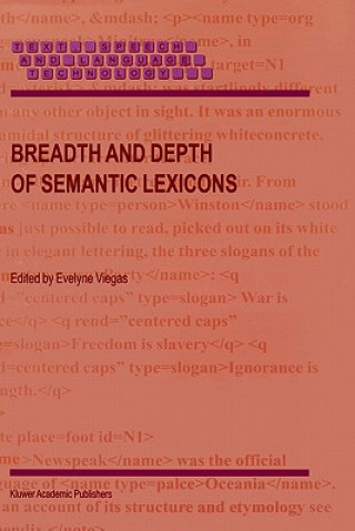 Kniha Breadth and Depth of Semantic Lexicons E. Viegas