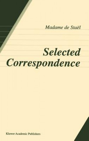 Buch Selected Correspondence Anne Louise Germaine de Staël