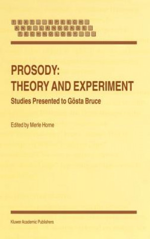 Könyv Prosody: Theory and Experiment M. Horne