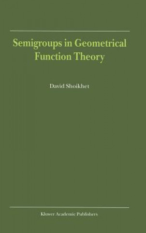 Książka Semigroups in Geometrical Function Theory D. Shoikhet