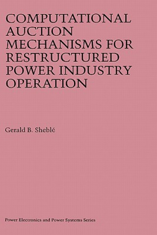 Książka Computational Auction Mechanisms for Restructured Power Industry Operation Gerald B. Sheblé