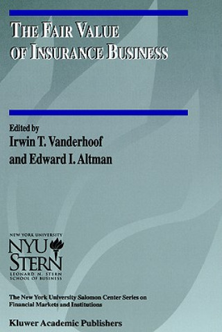 Kniha Fair Value of Insurance Business Irwin T. Vanderhoof