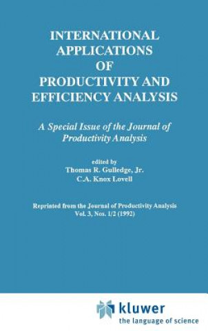 Carte International Applications of Productivity and Efficiency Analysis Thomas R. Gulledge