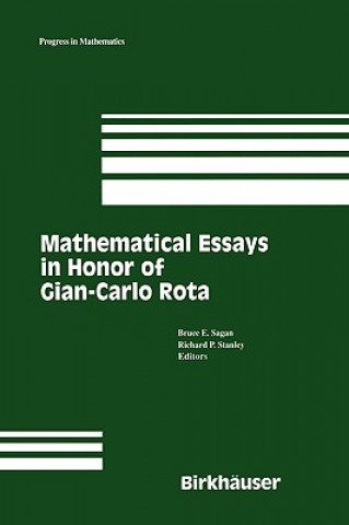 Carte Mathematical Essays in honor of Gian-Carlo Rota Bruce Sagan